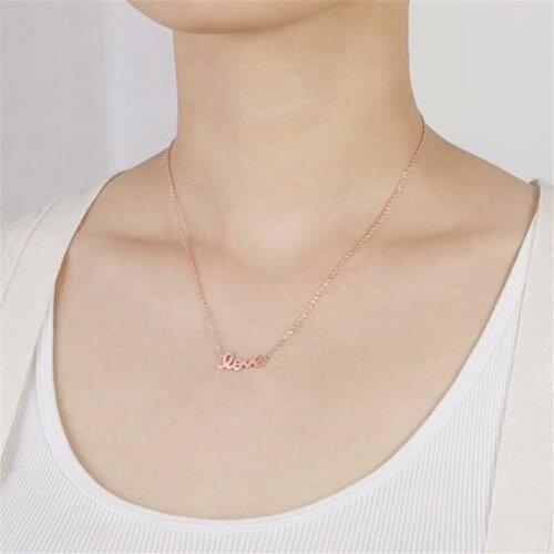Fashion "Love" letter necklace