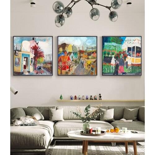 Nordic Impressionism Style Canvas Painting Wall Art Abstract Landscape Decoration Poster Picture For Home Decor Wall Painting