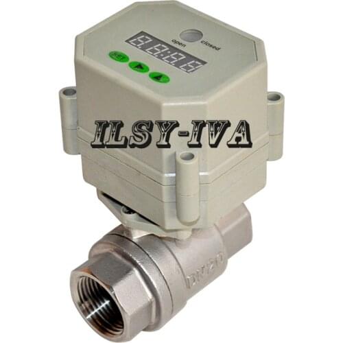 New DN15,DN20,DN25 Stainless Steel Timer Controlled Valve,AC/DC110~230V Electric Valve for Water Control Systems