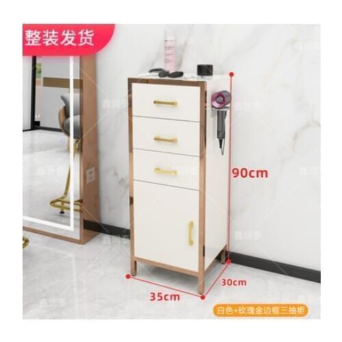 Barber shop tool cabinet hair salon special tool table mirror table small cabinet simple drawer type floor barber cabinet