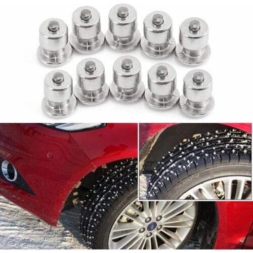10 PCS Winter Tires Studs/Wheel Lugs Snow Spikes for Tires/Tyre Wheel Snow Chains Stud for Motorcycle/Auto Car/ATV