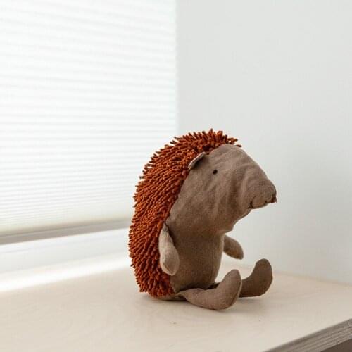 Lovely Mini hedgehog Plush Stuffed Animal toys Cute Handmade Mini Animal Soft Cloth Doll Nordic Home Accessories
