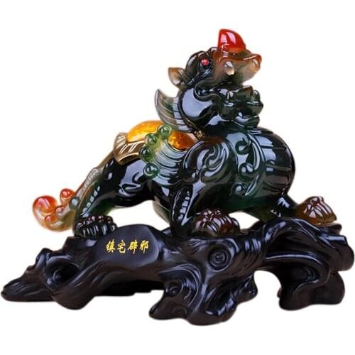 Resin Brave troops Arts and crafts ornaments pí xiū fabulous wild beast a mythical wild animal Home Decoration Statue Sculpture