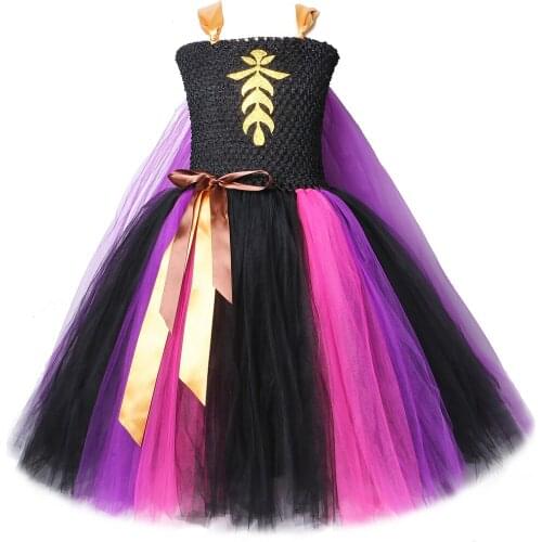 Snow Queen Anna Dress Girl Princess Long Dresses with Cloak Girls Kids Cosplay Costumes Children Birthday New Year Clothes 1-14T