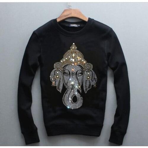 2020 Mens hoodies Sweatshirts Rhinestones Fashion Streetwear Sweatshirt high quality for Men