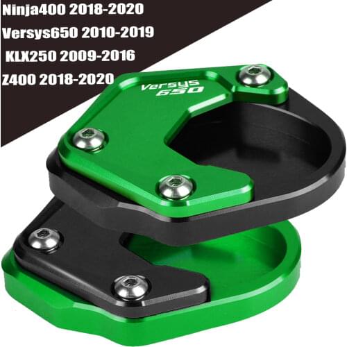NINJA 400 Z400 Foot Extension Foot Side Stand Enlarger Plate For kawasaki versys650 Versys 650 2010-2020 2019 2018 2017 2016