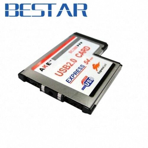 USB 2.0 USB2.0 2 Ports Expresscard Express 34mm L shape type Latop Notebook Adapter insert type