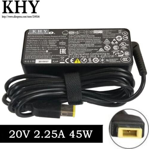 Original 20V 2.25A 45W 3pin AC Adapter charger For ThinkPad L450 L460 L470 L560 L570 X230S X240 X250 X260 X270 Yoga 14 series