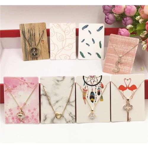 2.95x1.97inch 50pcs/lot kraft necklaces card and cardboard bracelet fashion jewelry packing display card