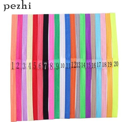20pcs Best selling stretch headband yoga hair band childrens tiara hair accessories DIY sticky flower accessories wholesale