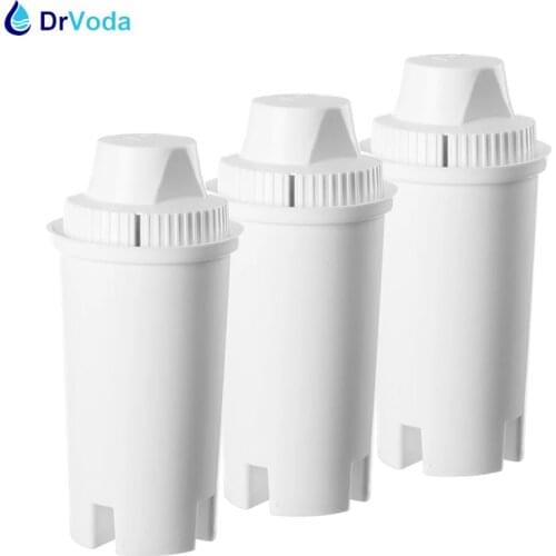 3-Pack Alkaline Ionizing Water Filter Pitcher Replacement Cartridges Compatible with Brita Classic Jug pH 8-10 Antioxidant ORP