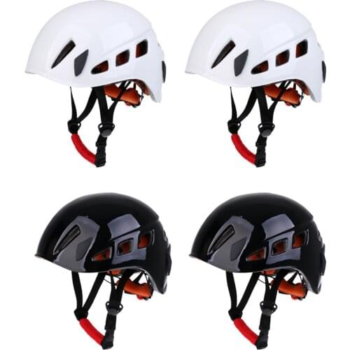 4Pc Adjustable Safety Rock Climbing Caving Rappelling Protector Hard Hats