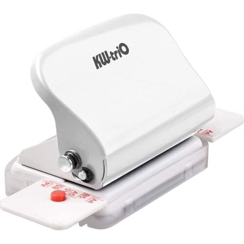 6-Hole Paper Punch Handheld Metal Hole Puncher 5 Sheet Capacity 6mm for A4 A5 B5 Notebook Scrapbook Diary Planner