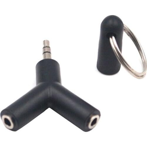 Audio Splitter Y Jack Male to 2 Female M/F 3.5mm Stereo Cable Adapter for Earphone Headphones Mobile Phone MP3 MP4