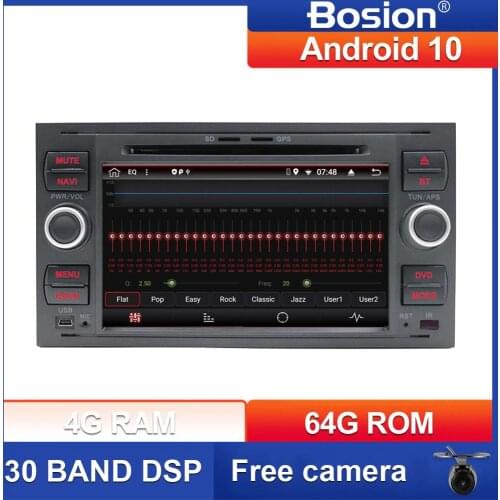 PX6 DSP Android10 2din Car Radio GPS DVD For Ford Focus 2 Ford Fiesta Mondeo 4 C-Max S-Max Fusion Transit Kuga Multimedia 4G+64G