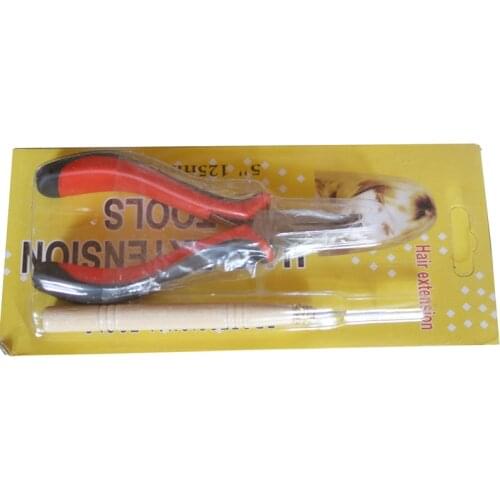 Free shipping Pliers and Pulling Needle Hair Extensions Pliers Professional Hair Extension Tools hair extension plier