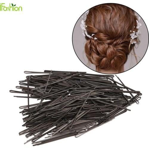 Black Womens Bobby Pins Invisible Hair Pin Clips Hair Grips U-shaped Salon Barrette Hairpin Clips Ladies' Barrette Hairdressing