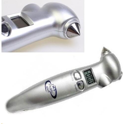 Four multi-function digital High-end car tire pressure gauge High cost-effective LCD display Sliver