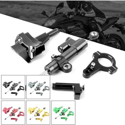 CNC Aluminum Motorcycle Accessories Damper Steering Stabilize Safety Control For kawasaki Ninja400 ninja 400 Z400 ZX-4R ZX4R