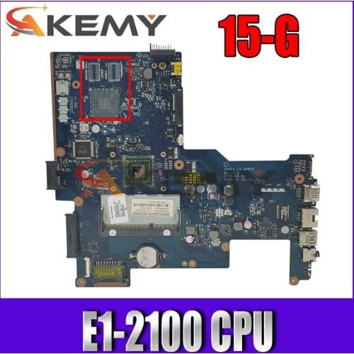 FOR HP 15-G 15-H Laptop Motherboard 750633-001 ZSO51 LA-A996P With E1-2100 CPU Mainboard 100% Tested Fast Ship