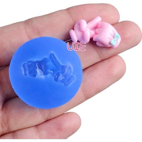 FYL687U 23.0mm x 12.3mm Gesture Silicone Mold Fondant Cake Decoration Candy Resin Clay Earrings Necklace Craft Soap Candle
