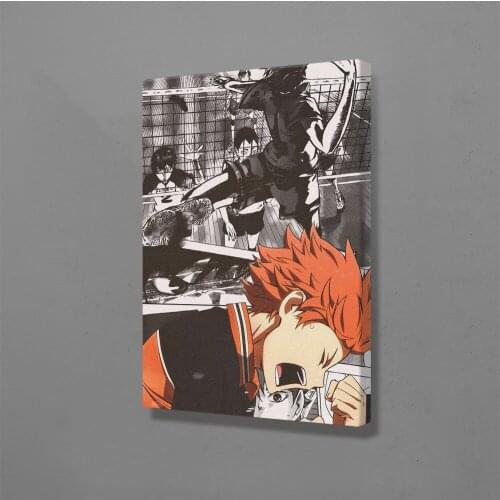 Haikyuu Hinata Shoyo Anime Canvas Home Decor Prints Dorm Living Room Manga Bedroom Painting Wall Art Decoration Poster
