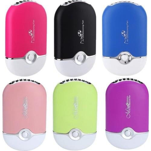 ITAS1244 Portable Nail Dryer Mini Palm Fan USB Charging Hand Held Desk Air Conditioner Humidification Cooler Cooling Fan