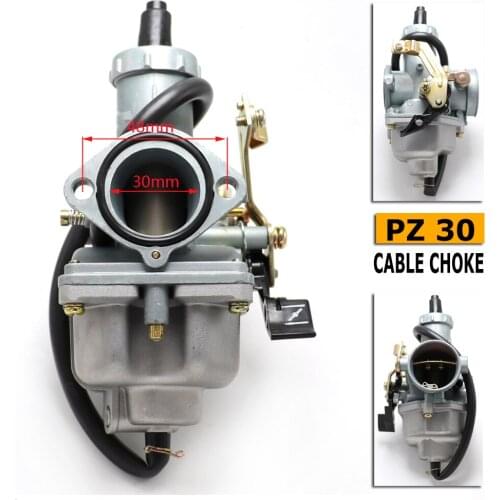 30mm Carburetor PZ30 Carb 200cc 250cc Cable Choke For Dirt Bike ATV Motorcycle Accessories New