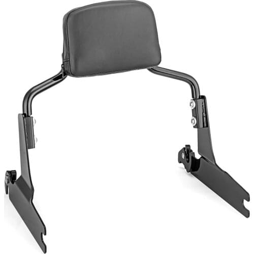 Motorcycle Short Passenger Backrest Sissy Bar Steel Powder Coated Gloss Black For Harley 2016-2017 CVO PRO STREET BREAKOUT FXSE