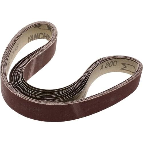 20Pcs Sanding Belts 760x25mm 60-1000 Grit Strip Oxide Paper Abrasive For Wood Metal Sanding Abrasive Tools