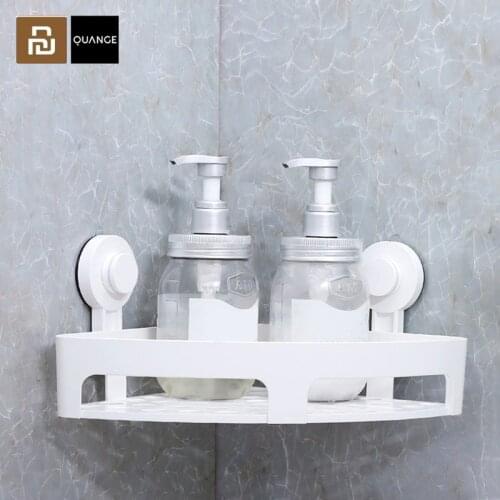 Hot Youpin Quange Bathroom Accessories Punch Free Corner Shelf Bathroom Fixtures Storage Rack Kitchen Tripod for xiaomi mijia