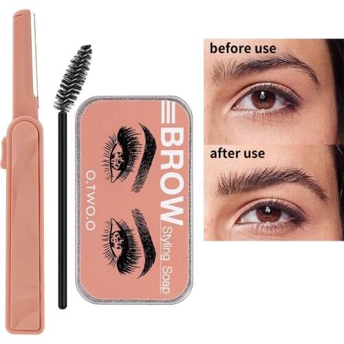 Natural Three-dimensional Eyebrow Cream Gel Colorless Anti-sweat Eyebrow Styling Gel Free Eyebrow Trimmer Eyebrow Brush