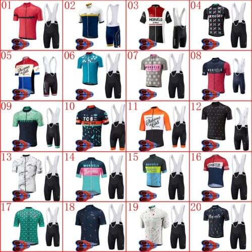 New Team cycling Jersey bib shorts set summer breathable Road bicycle outfits high quality Men bike sports uniform Y20060203