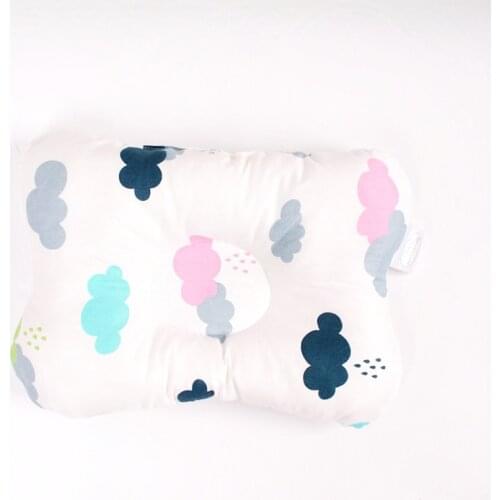 2020 new 0-1 year old baby shaping pillow pure cotton newborn pillow crown shape pillow anti-eccentric head baby pillow