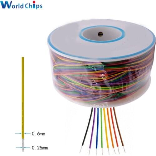 Wrapping Wire 250M 30 AWG B-30-1000 8 color AWG30 Cable Breadboard Jumper Colored Insulation