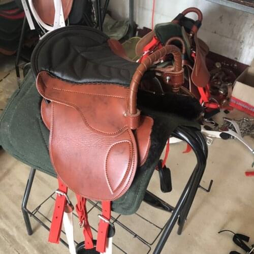 Saddle full set of harness, cowhide, new saddle, saddle horse,brand new equestrian supplies