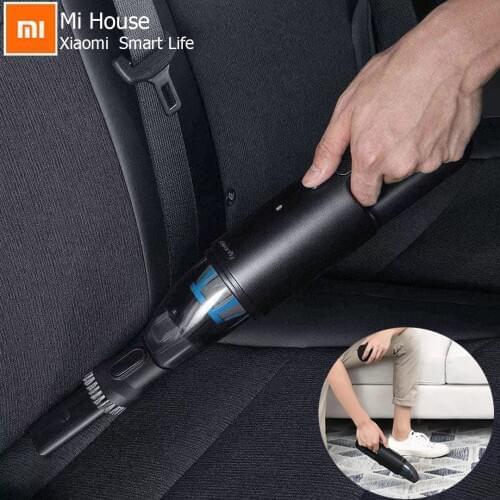 Xiaomi Cleanfly FVQ Portable Car Wireless Hand-Helded Vaccum Cleaner Dust Catcher Collector Strong Suction Mijia Dust Bag Brush