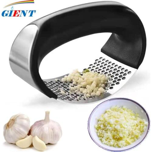 Stainless Steel Garlic Press Household Manual Garlic Mincer Chopping Garlic Curve Fruit Vegetable Kitchen Tools
