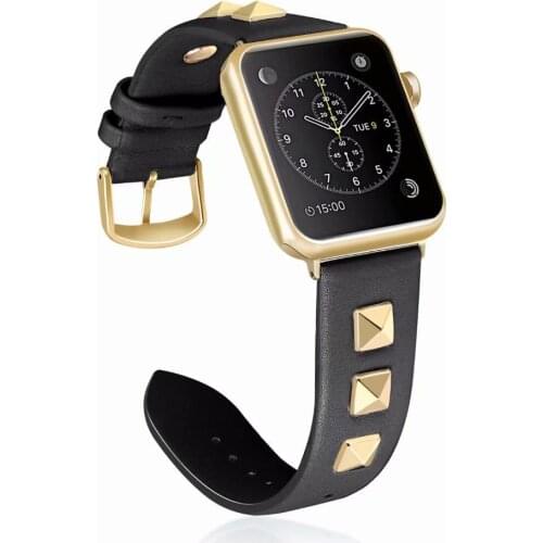 ZH Leather strap for Apple watch 6 5 4 SE 40mm 44mm band Leather bracelet watchband for iwatch series 3 38mm 42mm 42mm 38mm band