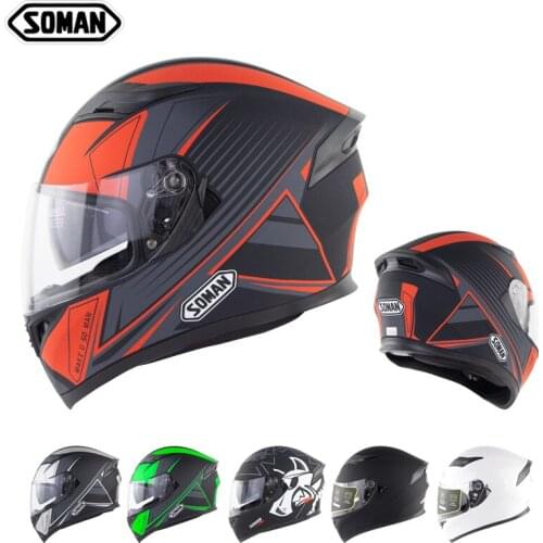 Motorcycle full helmet electric car helmet double lens motorcycle street helmet SM960 riding helmet