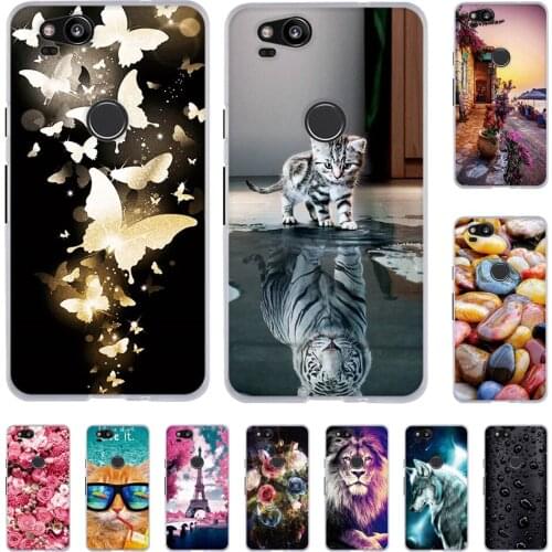 Silicone Cover For Google Pixel 2 Case Back Soft TPU Phone Case For Google Pixel2 Cover Print Shells For Google Pixel 2 Fundas
