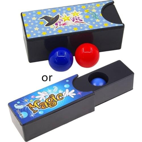Changeable Magic Box Turning The Red Ball Into The Blue Ball Props Magic Tricks Toys Classic Toys