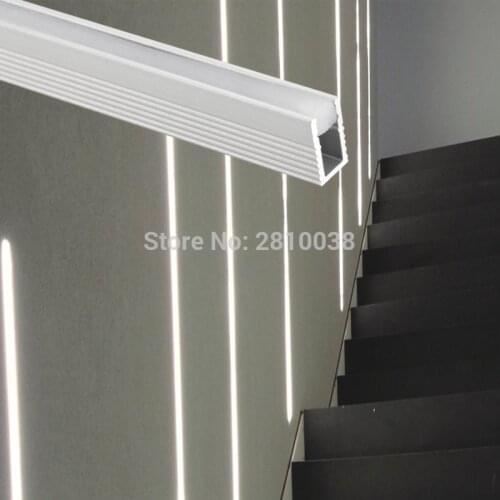 10 X 1M Sets/Lot Super thin U type aluminium led profile Surface mounted led aluminum channel housing for floor or wall lights