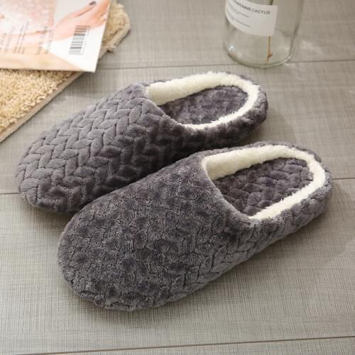Winter Indoor Slippers Women Fur Warm Plush Lovers Home Slipper Anti Slip Autumn Shoes Woman Men House Floor Soft Slient Slides