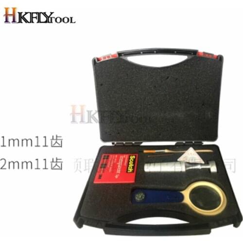 QFH Cross Cutter Adhesion Tester Cross-Cut Tester Kit Including 1mm/2mm Blades