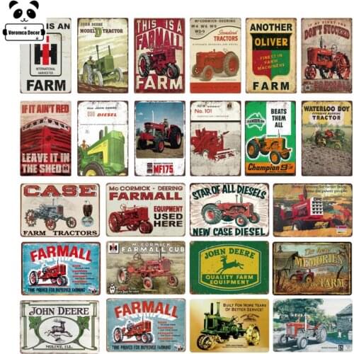 Vintage Farmhouse Decor Metal Sign Tin Sign Plaque Farm Metal Vintage Poster Wall Decor Retro Metal Sign Wall Stickers