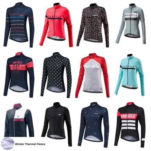 Cycling Jersey Morvelo 2018 Long Sleeve woman Winter Thermal Fleece Bike Clothing Outdoor Sports Bicycle Clothes Ropa Ciclismo