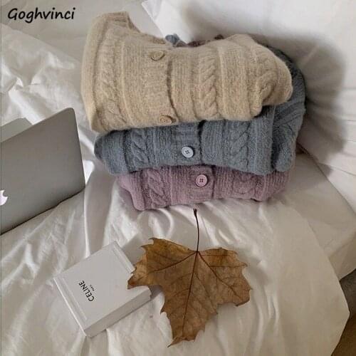 Women Cardigan Knitting College All Match Gentle Striped Loose Comfort Ulzzang Female Autumn O-neck Casual Stylish Hot Sale Chic