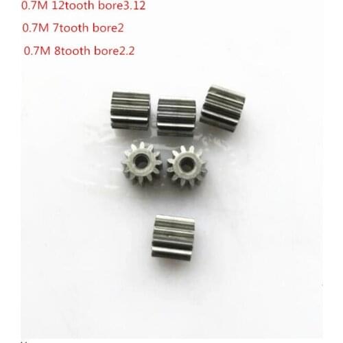 10pcs/lot 0.7 Mode metal Gear Metal Gear Mode Spindle Gear for DIY Helicopter Robot Toys