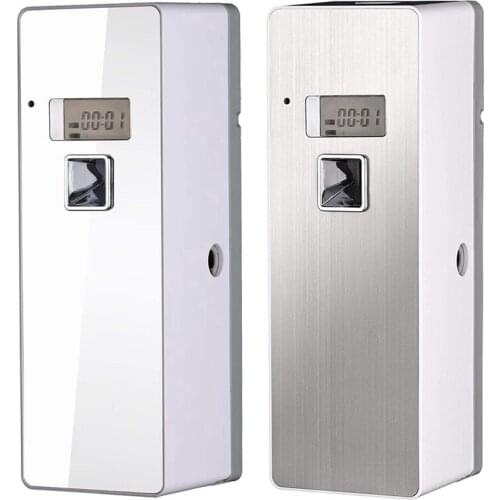 2 Pcs Free Standing Wall-Mounted Home Odor Neutralizing Automatic Air Freshener White & Silver Retail